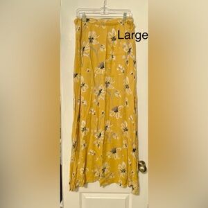 Floral Yellow Skirt
